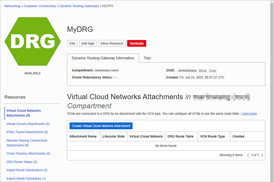 Screenshot of Oracle Cloud, picture7